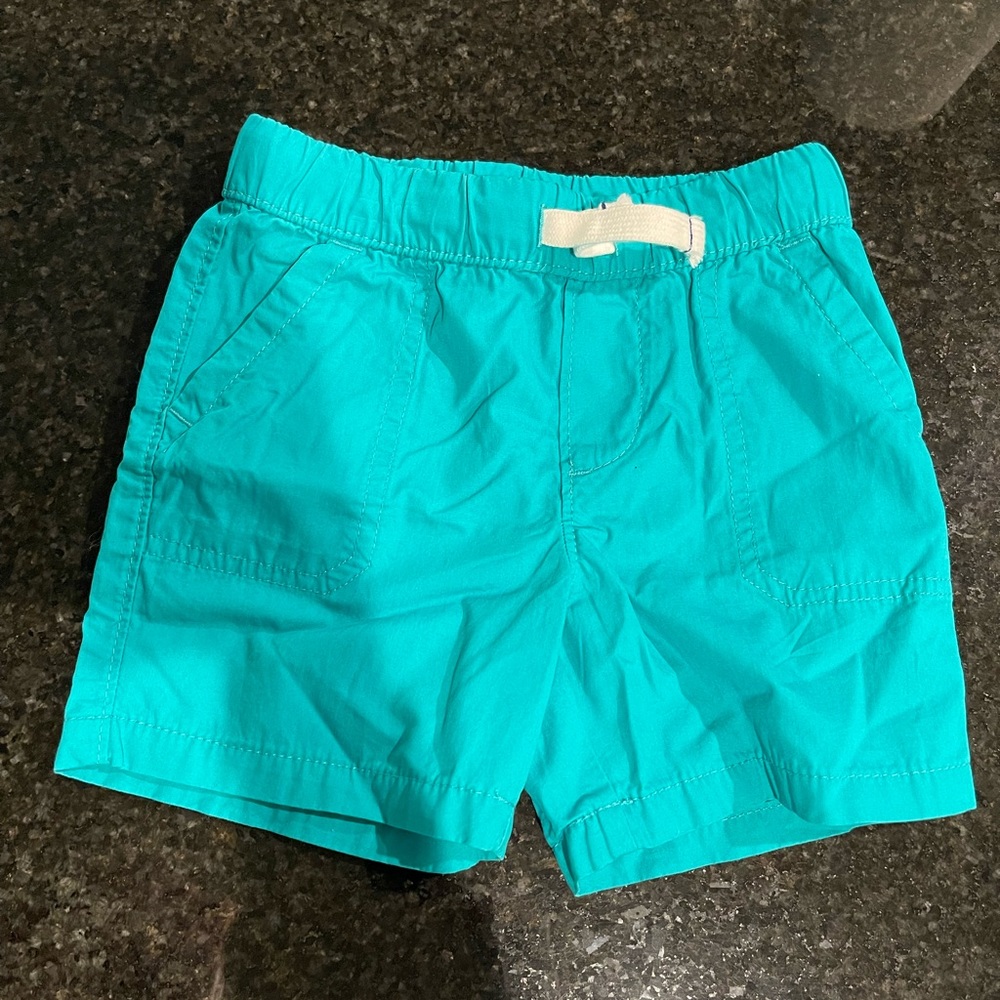 Carter’s blue Teal kids shorts, Size 18 months